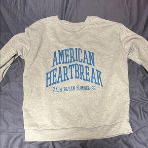 American Heartbreak Gray Crew Neck Sweater